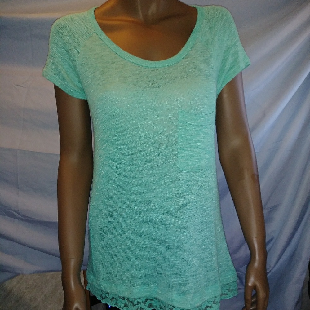 CHENAULT BABYDOLL TEE WITH POCKET